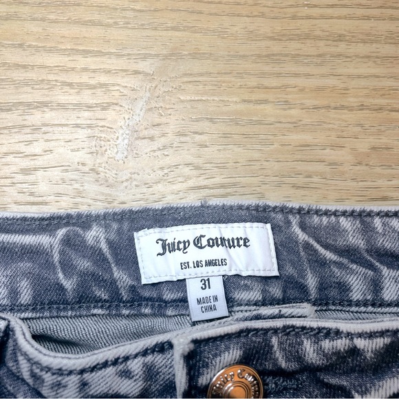 (New with Tags) Juicy Couture Venice Straight Leg Jeans (Size: 31) Grey Marble - Picture 9 of 9